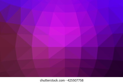 Light purple polygonal illustration, which consist of triangles. Triangular design for your business. Geometric background in Origami style with gradient.