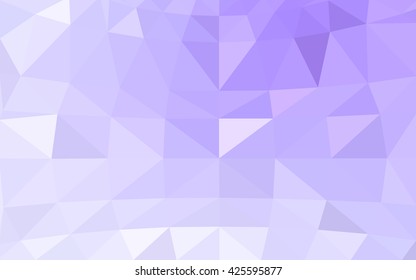 Light purple polygonal illustration, which consist of triangles. Triangular design for your business. Geometric background in Origami style with gradient.