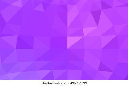 Light purple polygonal illustration, which consist of triangles. Triangular design for your business. Geometric background in Origami style with gradient.