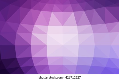 Light purple polygonal illustration, which consist of triangles. Triangular design for your business. Geometric background in Origami style with gradient.