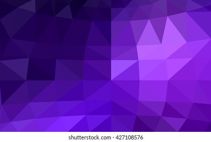 Light purple polygonal illustration, which consist of triangles. Triangular design for your business. Geometric background in Origami style with gradient.