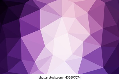 Light purple polygonal illustration, which consist of triangles. Triangular design for your business. Geometric background in Origami style with gradient.
