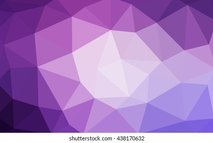 Light purple polygonal illustration, which consist of triangles. Triangular design for your business. Geometric background in Origami style with gradient.