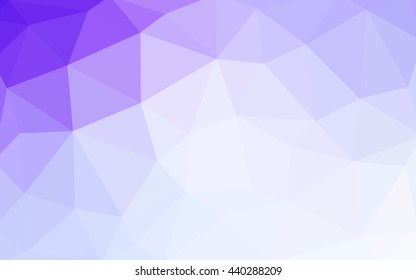 Light purple polygonal illustration, which consist of triangles. Triangular design for your business. Geometric background in Origami style with gradient.