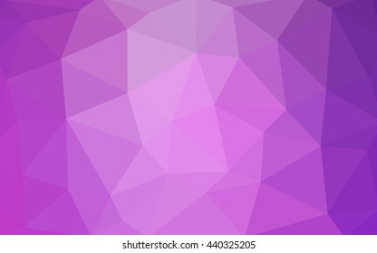 Light purple polygonal illustration, which consist of triangles. Triangular design for your business. Geometric background in Origami style with gradient.