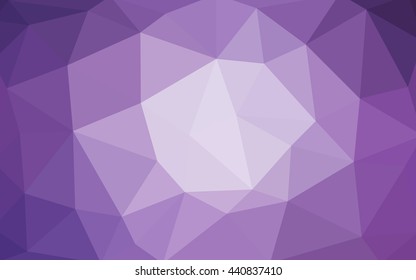 Light purple polygonal illustration, which consist of triangles. Triangular design for your business. Geometric background in Origami style with gradient.