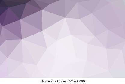 Light purple polygonal illustration, which consist of triangles. Triangular design for your business. Geometric background in Origami style with gradient.