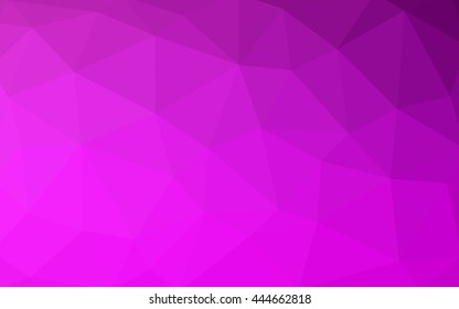 Light purple polygonal illustration, which consist of triangles. Triangular design for your business. Geometric background in Origami style with gradient.