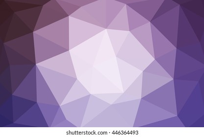 Light purple polygonal illustration, which consist of triangles. Triangular design for your business. Geometric background in Origami style with gradient.