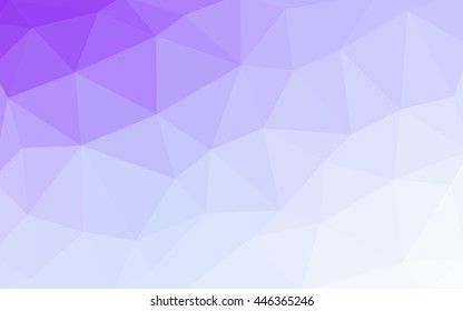 Light purple polygonal illustration, which consist of triangles. Triangular design for your business. Geometric background in Origami style with gradient.