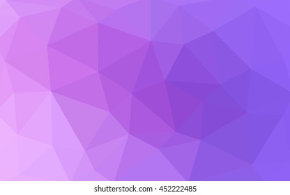 Light purple polygonal illustration, which consist of triangles. 