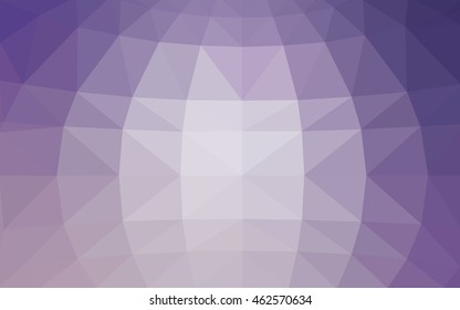 Light purple polygonal illustration, which consist of triangles. Triangular design for your business. Geometric background in Origami style with gradient.