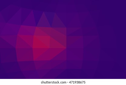 Light purple polygonal illustration, which consist of triangles. Triangular design for your business. Geometric background in Origami style with gradient.