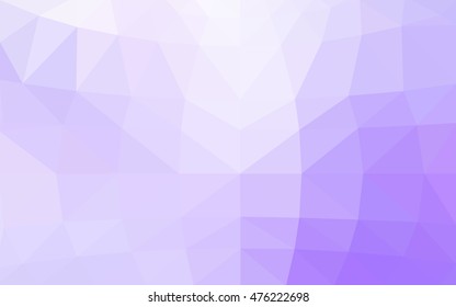 Light purple polygonal illustration, which consist of triangles. Triangular design for your business. Geometric background in Origami style with gradient.