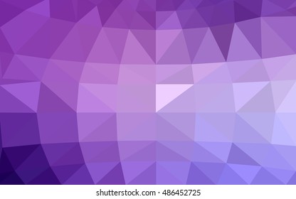 Light purple polygonal illustration, which consist of triangles. Triangular design for your business. Geometric background in Origami style with gradient.