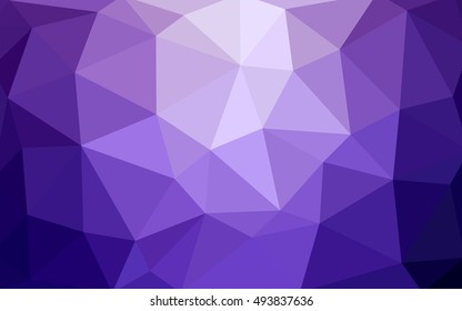 Light purple polygonal illustration, which consist of triangles. Triangular design for your business. Geometric background in Origami style with gradient.