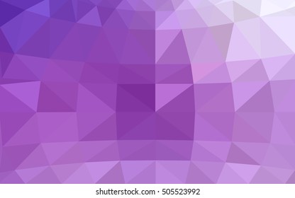 Light purple polygonal illustration, which consist of triangles. Triangular design for your business. Geometric background in Origami style with gradient.