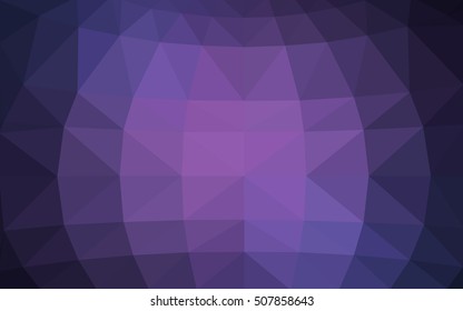 Light purple polygonal illustration, which consist of triangles. Triangular design for your business. Geometric background in Origami style with gradient.