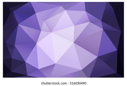 Light Purple polygonal illustration, which consist of triangles. Triangular design for your business. Creative geometric background in Origami style with gradient