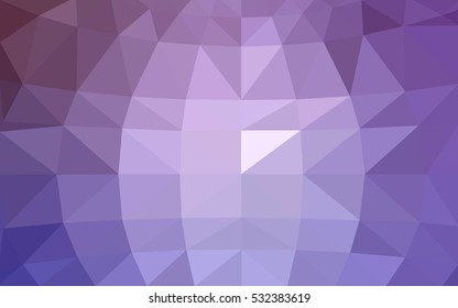Light purple polygonal illustration, which consist of triangles. Triangular design for your business. Geometric background in Origami style with gradient.
