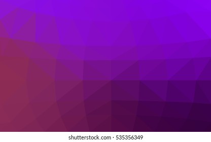 Light purple polygonal illustration, which consist of triangles. Triangular design for your business. Geometric background in Origami style with gradient.