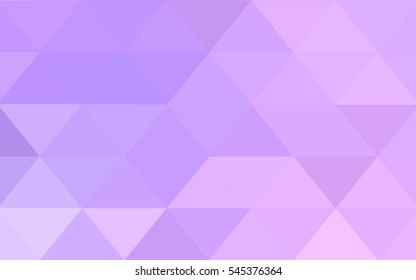 Light Purple polygonal illustration, which consist of triangles. Triangular design for your business. Creative geometric background in Origami style with gradient