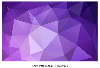 Light Purple polygonal illustration, which consist of triangles. Triangular design for your business. Creative geometric background in Origami style with gradient