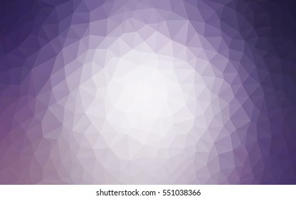 Light Purple polygonal illustration, which consist of triangles. Triangular design for your business. Creative geometric background in Origami style with gradient