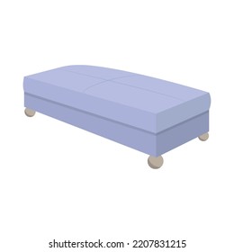 Light purple sofa. Comfortable sofa isolated on a white background for interior design