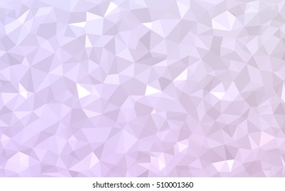 Light purple triangle mosaic template. Brand-new colored illustration in blurry style with gradient. The polygonal design can be used for your web site.