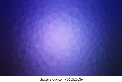 Light purple triangle mosaic template. Brand-new colored illustration in blurry style with gradient. The textured pattern can be used for background.