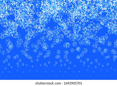 Light Purple vector abstract backdrop with leaves. Doodle illustration of leaves in Origami style with gradient. Elegant pattern for your brand book.