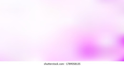 Textura de borrón abstracto de vector púrpura claro. Ilustración de gradiente abstracto borrosa con un estilo sencillo. Diseño de aplicaciones multipropósito.