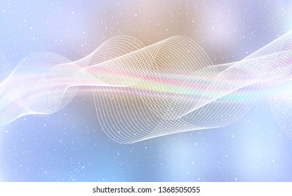 Light Purple vector abstract blurred layout. Shining colored illustration in smart style. New style for your business design.