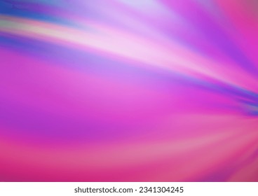 Light Purple vector abstract blurred template. A completely new color illustration in a bokeh style. Brand new design for your business.