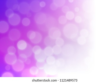 Light Purple vector abstract bokeh pattern. Colorful illustration in abstract style with gradient. Brand new style for your business design.