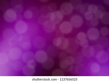 Light Purple vector abstract bokeh pattern. Creative illustration in halftone style with gradient. The blurred design can be used for your web site.