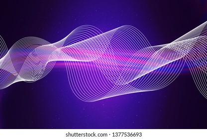 Light Purple vector abstract bright texture. Glitter abstract illustration with gradient design. Smart design for your work.