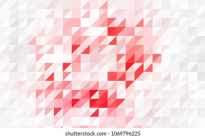 Light Purple vector abstract colorful background, which consist of triangles. Pattern with colored triangles on white background.