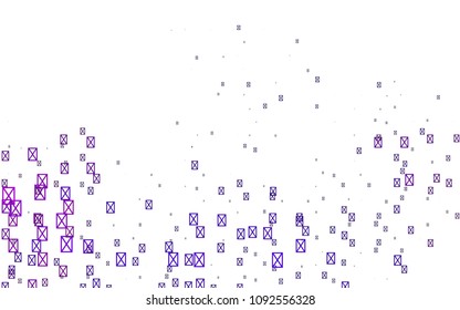 Light Purple vector abstract colorful background, which consist of triangles. Pattern with colored triangles on white background.