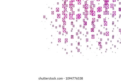Light Purple vector abstract colorful background, which consist of triangles. Pattern with colored triangles on white background.