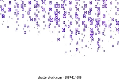 Light Purple vector abstract colorful background, which consist of triangles. Pattern with colored triangles on white background.