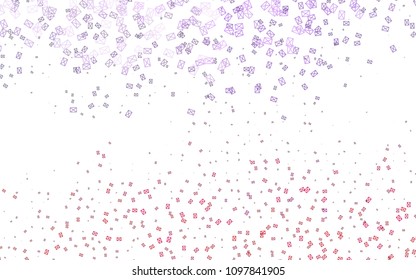 Light Purple vector abstract colorful background, which consist of triangles. Pattern with colored triangles on white background.