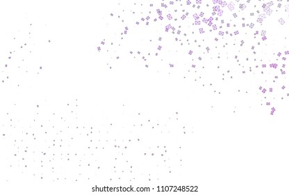 Light Purple vector abstract colorful background, which consist of triangles. Pattern with colored triangles on white background.