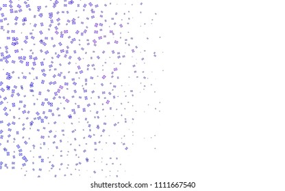 Light Purple vector abstract colorful background, which consist of triangles. Pattern with colored triangles on white background.