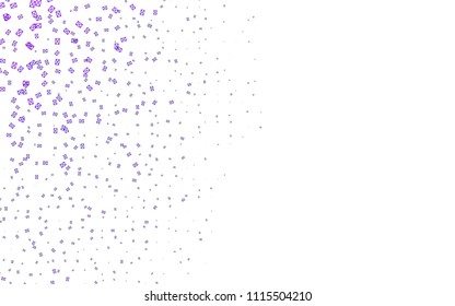 Light Purple vector abstract colorful background, which consist of triangles. Pattern with colored triangles on white background.