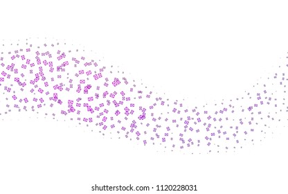 Light Purple vector abstract colorful background, which consist of triangles. Pattern with colored triangles on white background.