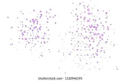 Light Purple vector abstract colorful background, which consist of triangles. Pattern with colored triangles on white background.