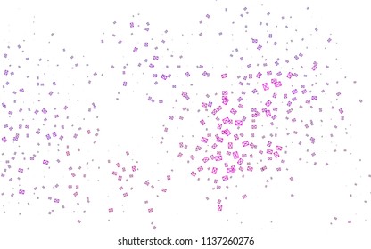 Light Purple vector abstract colorful background, which consist of triangles. Pattern with colored triangles on white background.