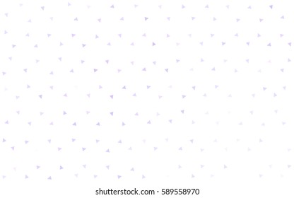 Light Purple vector abstract colorful background, which consist of triangles. Pattern with colored triangles on white background.